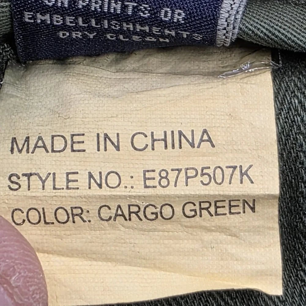 New‎ PRPS Men's Savoy Bowman Slim Fit Chino Cargo Pants Size 30 Green E87P507K